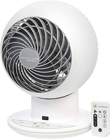 Woozoo Compact Multi-Directional 5-Speed Oscillating Globe Fan w/ Remote