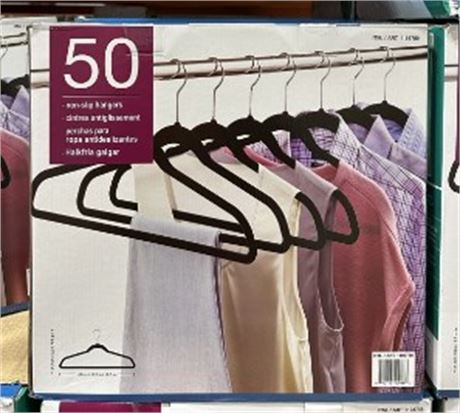 50 Non Slip Hangers
