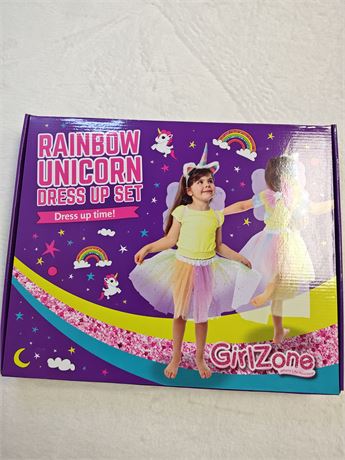 Rainbow Unicorn Dress Set