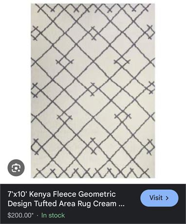 7x10’ Kenya Fleece Rug Target